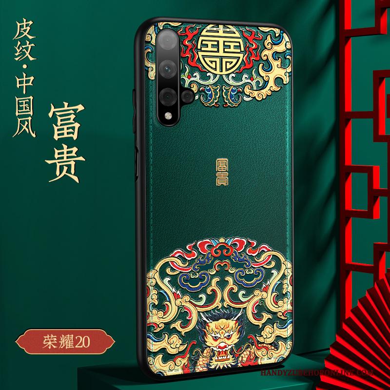 Honor 20 Hoesje Trend Chinese Stijl Bescherming Siliconen Hoes Anti-fall Wind