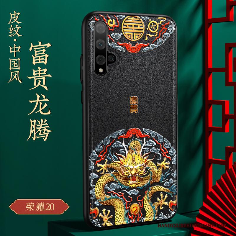 Honor 20 Hoesje Trend Chinese Stijl Bescherming Siliconen Hoes Anti-fall Wind