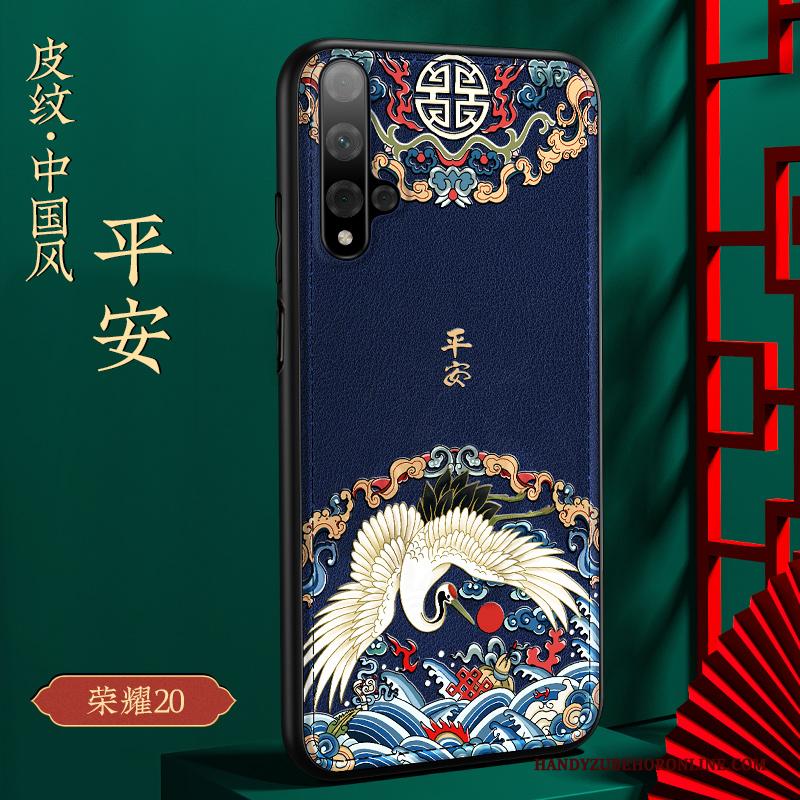 Honor 20 Hoesje Trend Chinese Stijl Bescherming Siliconen Hoes Anti-fall Wind