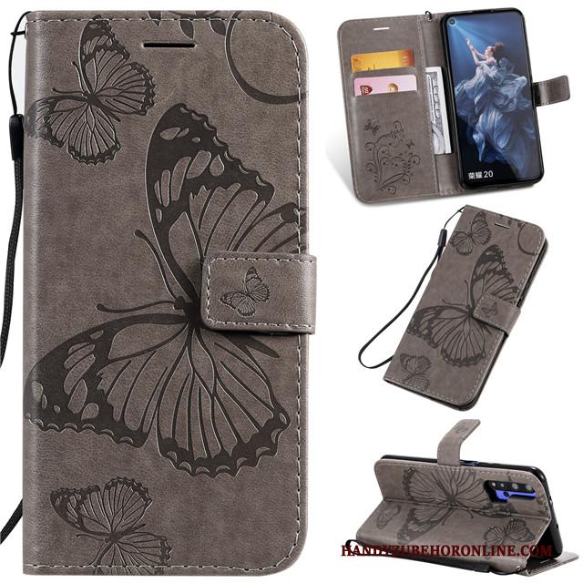 Honor 20 Pro All Inclusive Leren Etui Siliconen Anti-fall Hoes Hoesje Telefoon Clamshell