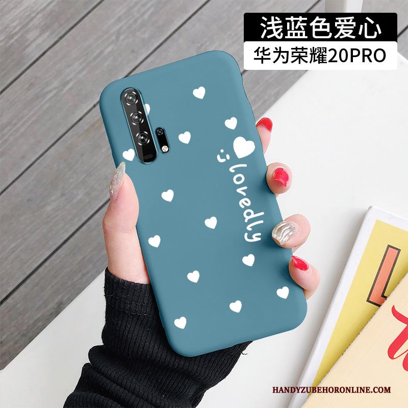 Honor 20 Pro Eenvoudige Lovers Hoesje Telefoon Zacht Scheppend Blauw Ster