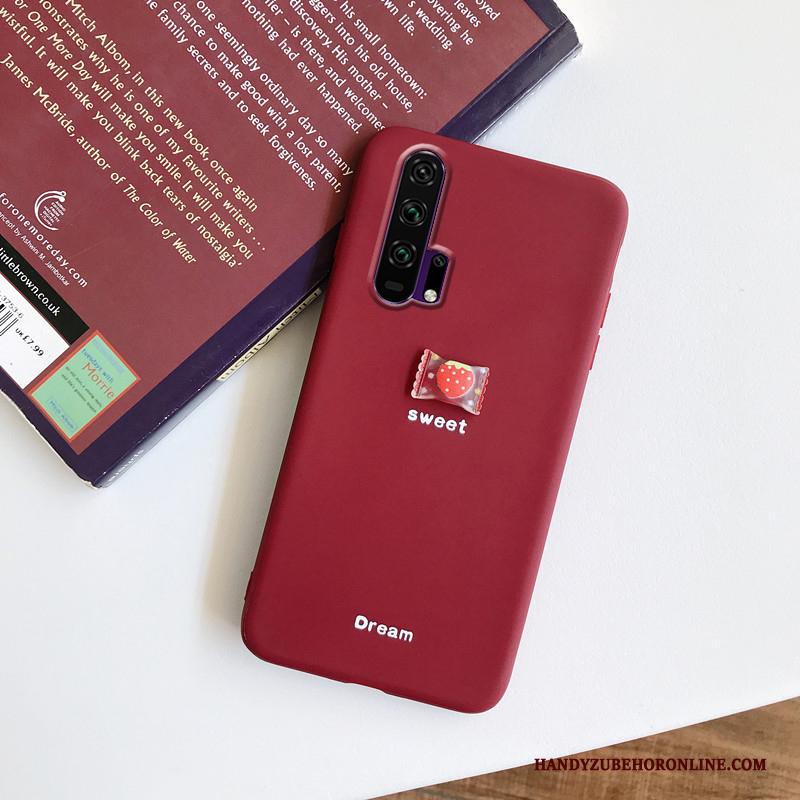 Honor 20 Pro Hoesje Eenvoudige Mini Net Red Zacht Snoep Vers Jeugd