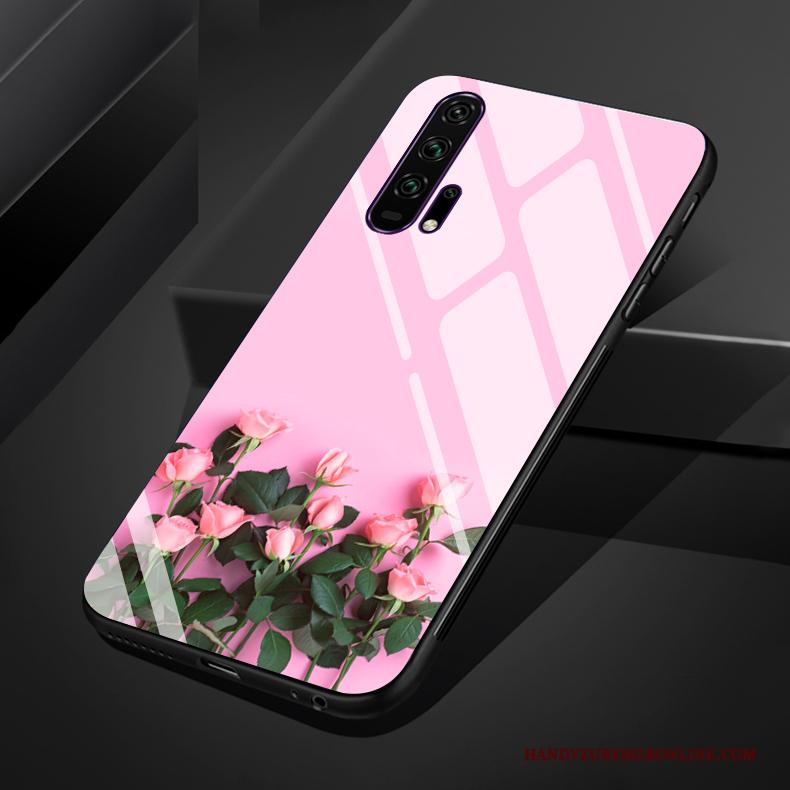 Honor 20 Pro Zacht Kunst Siliconen All Inclusive Hoes Roze Hoesje Telefoon