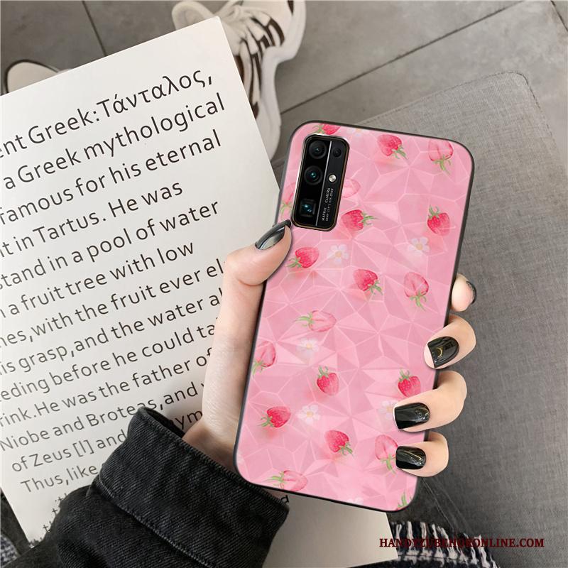 Honor 30 Patroon Mini Vers Roze Groen Hoesje Telefoon