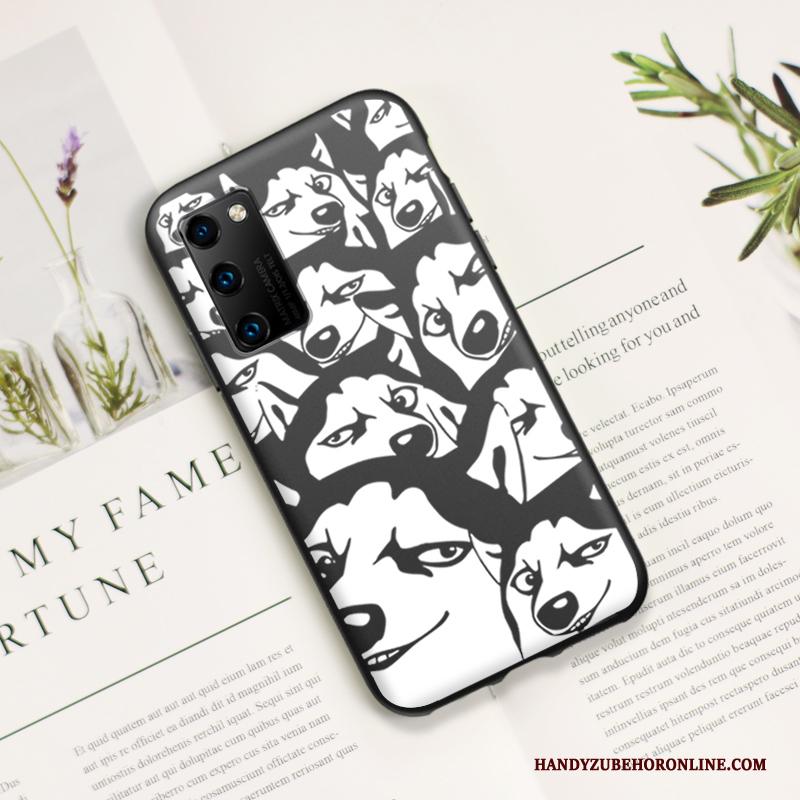 Honor 30 Pro Bescherming Lovers Hoesje Zacht Geel Hond Dun