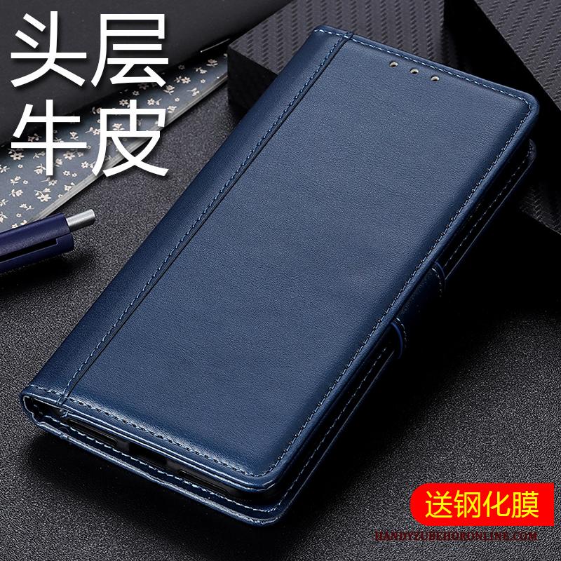 Honor 30 Pro Leren Etui Vouw Echt Leer Rood Folio Hoesje Telefoon