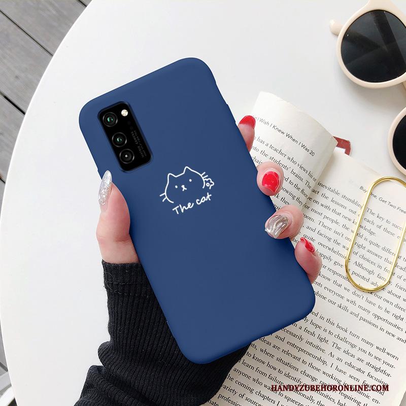 Honor 30 Pro Scheppend Eenvoudige Hoesje Telefoon Hond Persoonlijk Blauw Mode