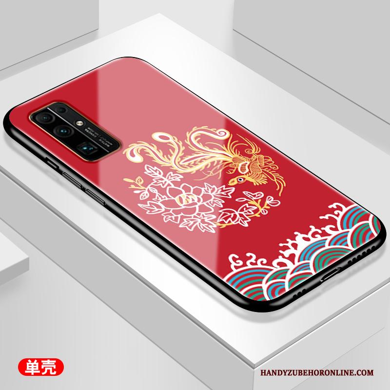 Honor 30 Trend Glas Chinese Stijl Net Red Hoesje Zwart Mode