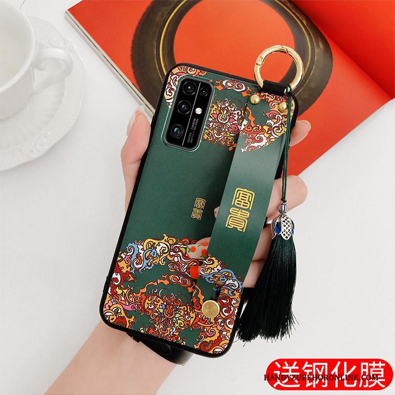 Honor 30 Trendy Merk Mode Hoesje Telefoon Zwart Chinese Stijl