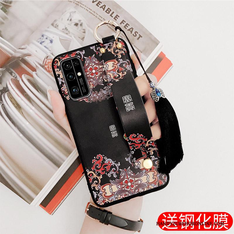 Honor 30 Trendy Merk Mode Hoesje Telefoon Zwart Chinese Stijl