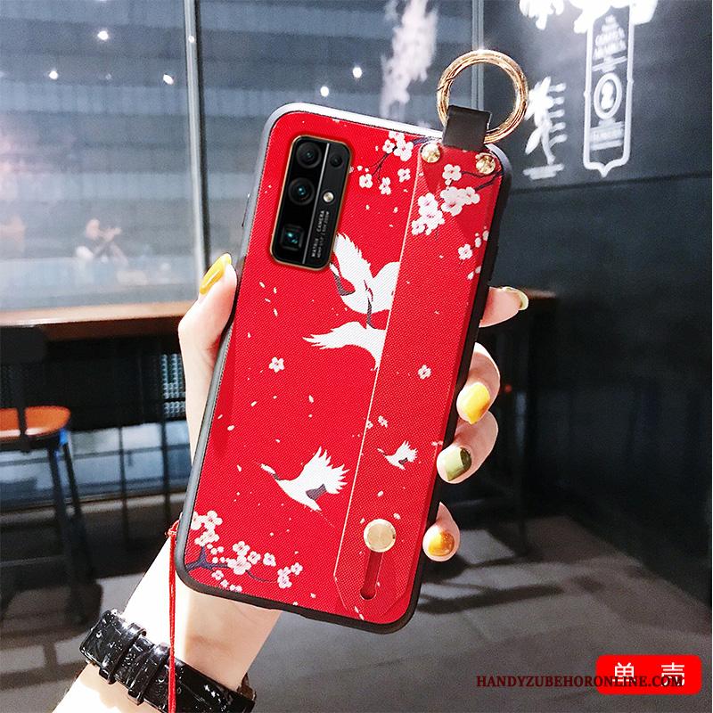 Honor 30 Trendy Merk Net Red Hoes Paleis Anti-fall Hoesje Telefoon Rood