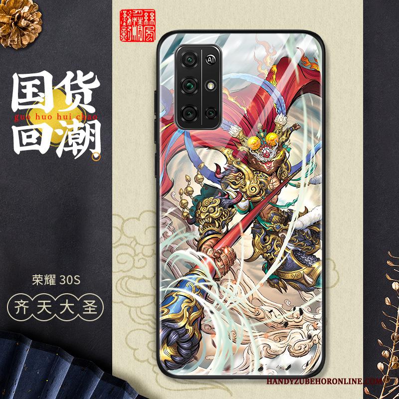 Honor 30s Anti-fall Chinese Stijl Hoesje Telefoon Siliconen Persoonlijk Dun Glas