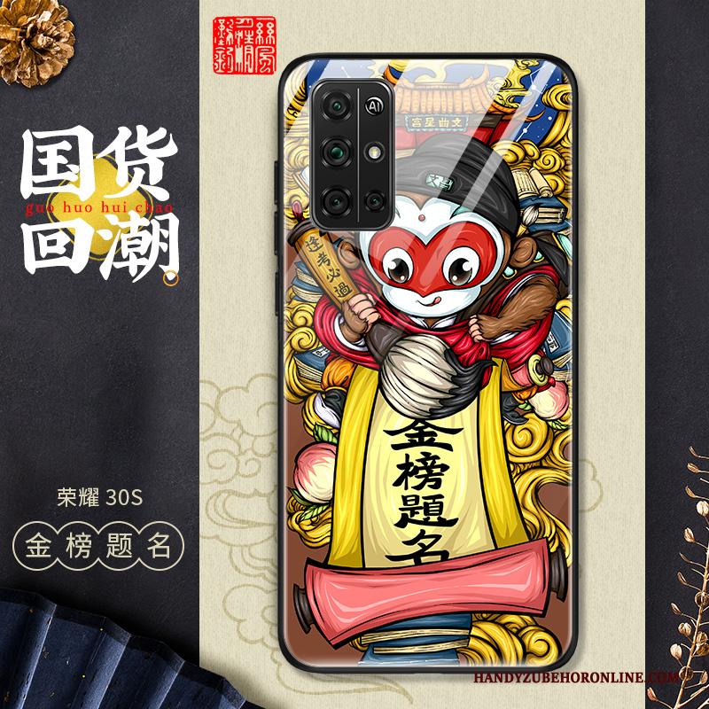 Honor 30s Anti-fall Chinese Stijl Hoesje Telefoon Siliconen Persoonlijk Dun Glas