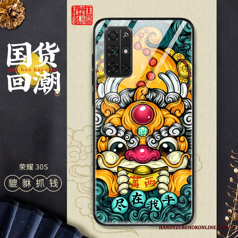 Honor 30s Anti-fall Chinese Stijl Hoesje Telefoon Siliconen Persoonlijk Dun Glas