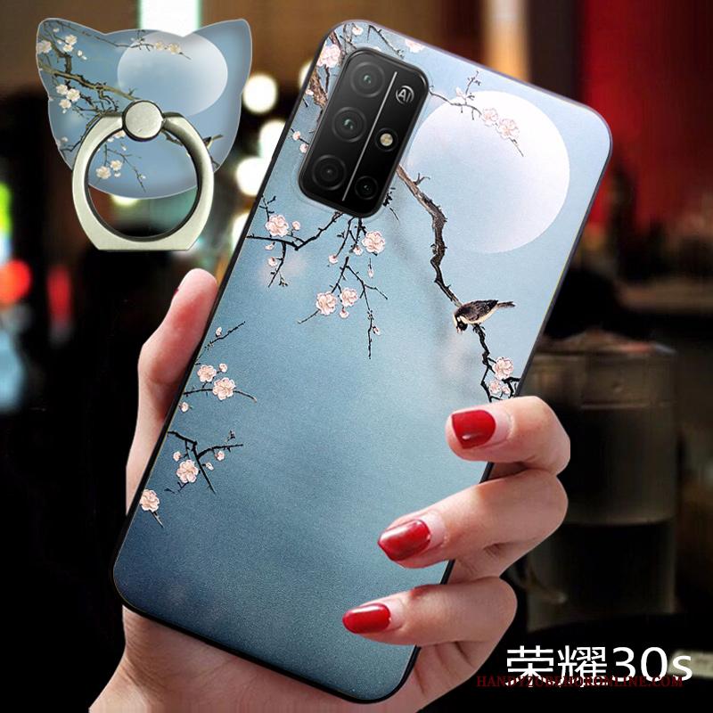 Honor 30s Chinese Stijl Dun Pas Vintage Bloemen Nieuw Hoesje Telefoon