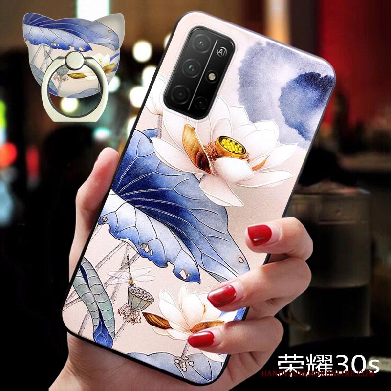 Honor 30s Chinese Stijl Dun Pas Vintage Bloemen Nieuw Hoesje Telefoon