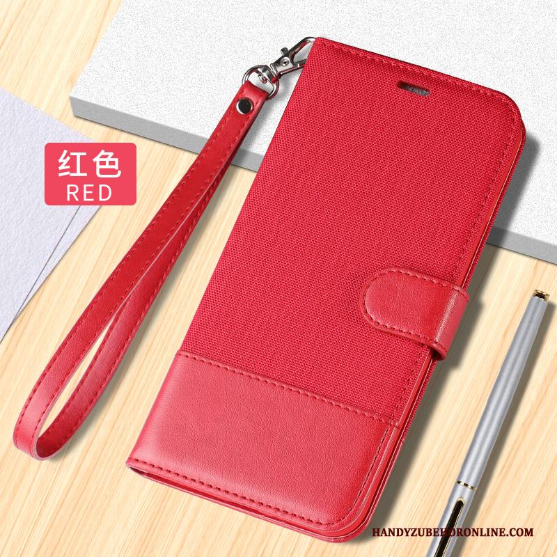 Honor 9x Pro Hoesje Telefoon Kaart Blauw Leren Etui Net Red Folio