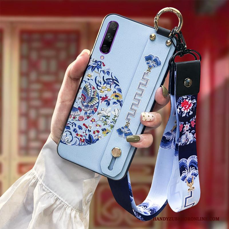 Honor 9x Pro Hoesje Zacht Reliëf Anti-fall Telefoon Rood Siliconen