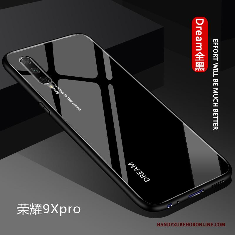 Honor 9x Pro Verloop Zacht Hard Eenvoudige Hoesje Telefoon Effen Kleur Glas