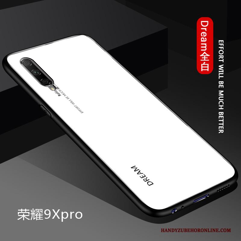 Honor 9x Pro Verloop Zacht Hard Eenvoudige Hoesje Telefoon Effen Kleur Glas