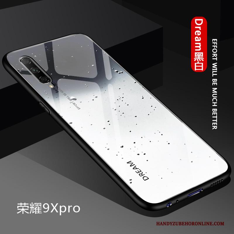 Honor 9x Pro Verloop Zacht Hard Eenvoudige Hoesje Telefoon Effen Kleur Glas