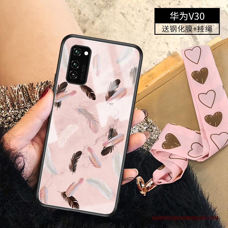 Honor View30 Hoes Hoesje Telefoon Spiegel Luxe Anti-fall Dun Bescherming