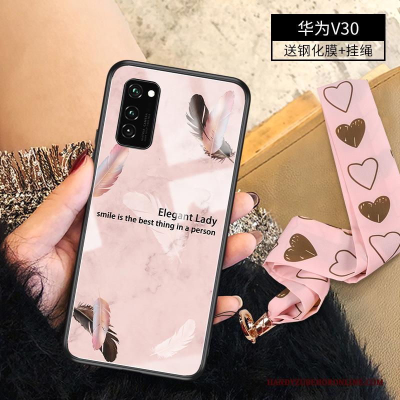 Honor View30 Hoes Hoesje Telefoon Spiegel Luxe Anti-fall Dun Bescherming