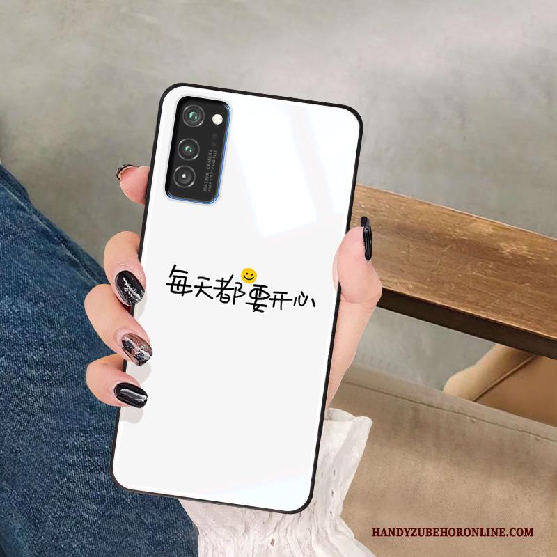 Honor View30 Pro Glas Zacht Lovers Hoes Hoesje Persoonlijk Wit