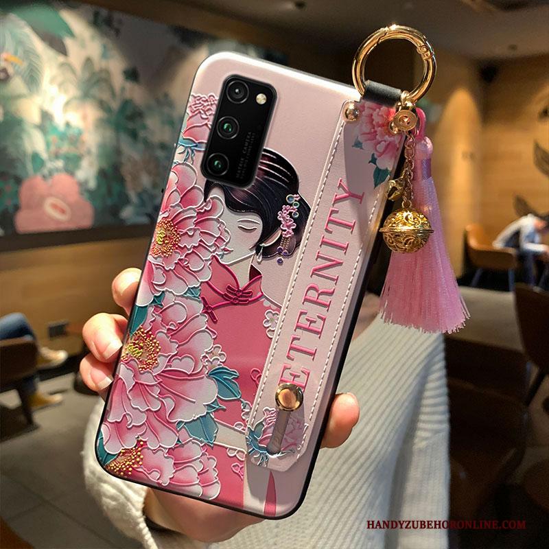 Honor View30 Pro Hoesje Ondersteuning Chinese Stijl Scheppend Telefoon Paleis Dun