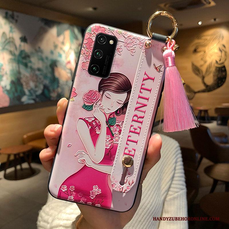 Honor View30 Pro Hoesje Ondersteuning Chinese Stijl Scheppend Telefoon Paleis Dun