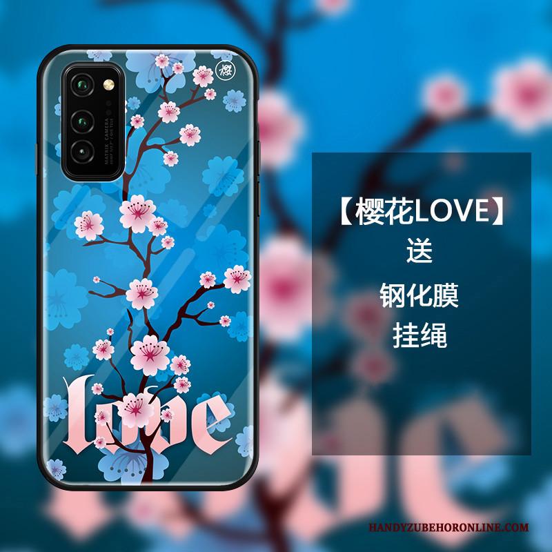 Honor View30 Pro Hoesje Telefoon Bescherming Blauw Glas Anti-fall Kers Vers