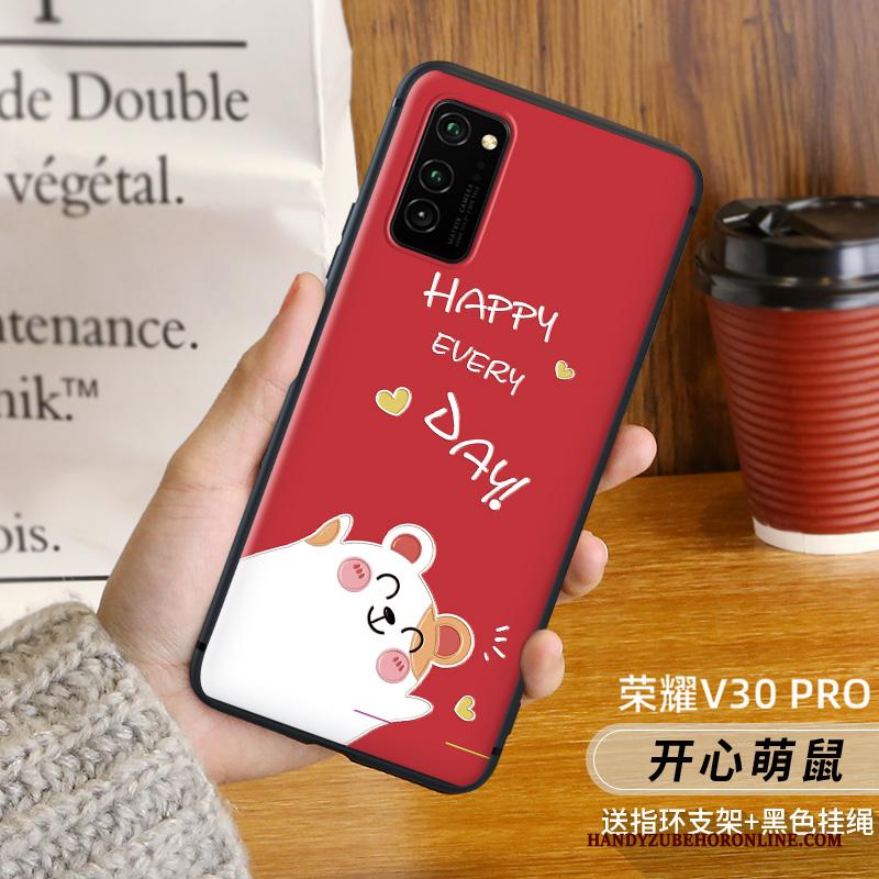 Honor View30 Pro Kat Hoesje Telefoon Siliconen Anti-fall Schrobben Persoonlijk Rat