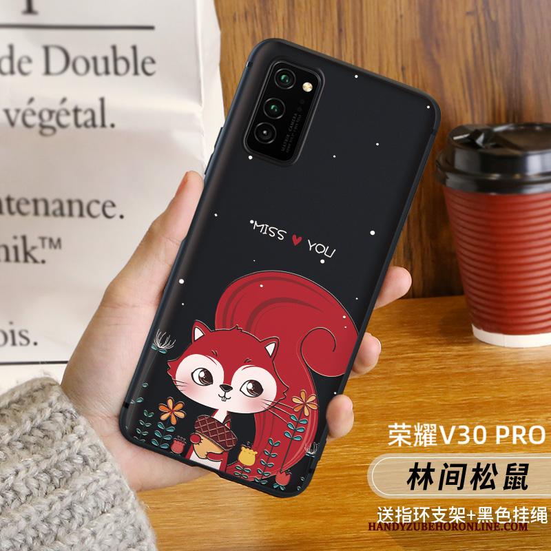 Honor View30 Pro Kat Hoesje Telefoon Siliconen Anti-fall Schrobben Persoonlijk Rat