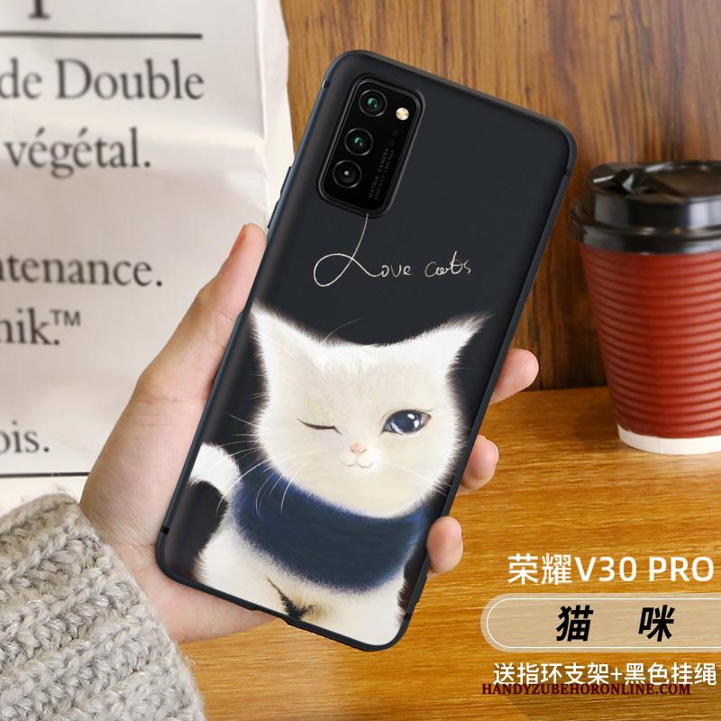 Honor View30 Pro Kat Hoesje Telefoon Siliconen Anti-fall Schrobben Persoonlijk Rat