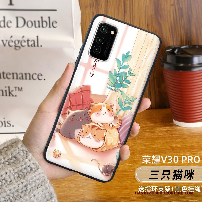 Honor View30 Pro Kat Hoesje Telefoon Siliconen Anti-fall Schrobben Persoonlijk Rat