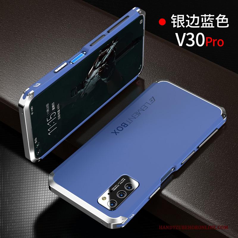 Honor View30 Pro Metaal Hoesje Telefoon Anti-fall Blauw Eenvoudige Trendy Merk Nieuw