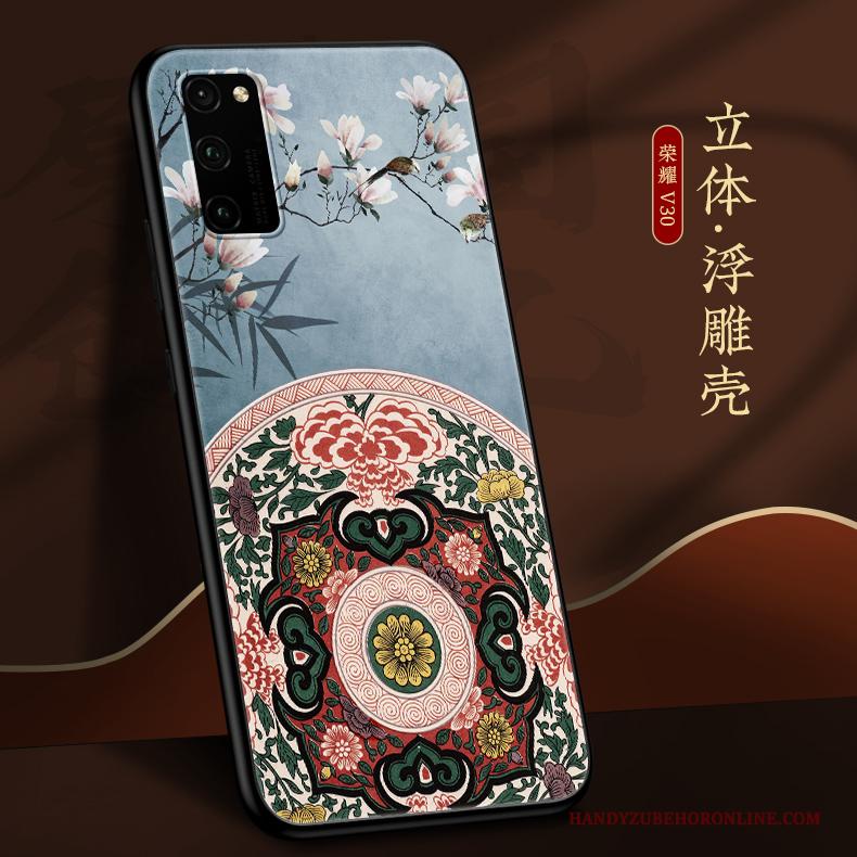 Honor View30 Pro Net Red Hoesje Telefoon Persoonlijk Zacht Siliconen Trendy Merk Anti-fall