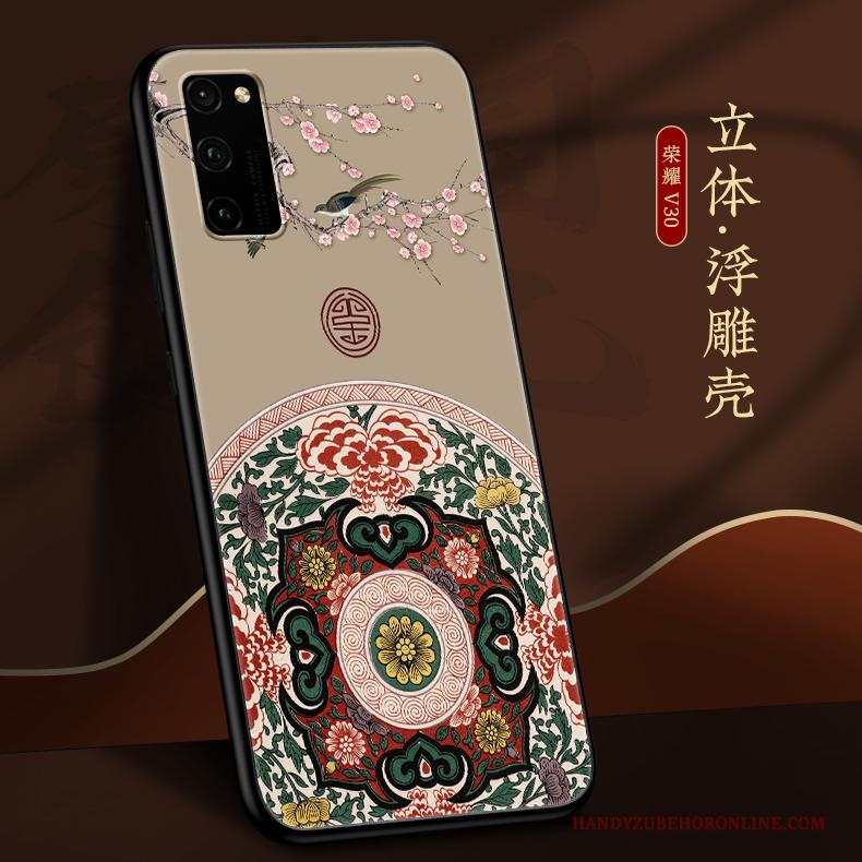 Honor View30 Pro Net Red Hoesje Telefoon Persoonlijk Zacht Siliconen Trendy Merk Anti-fall