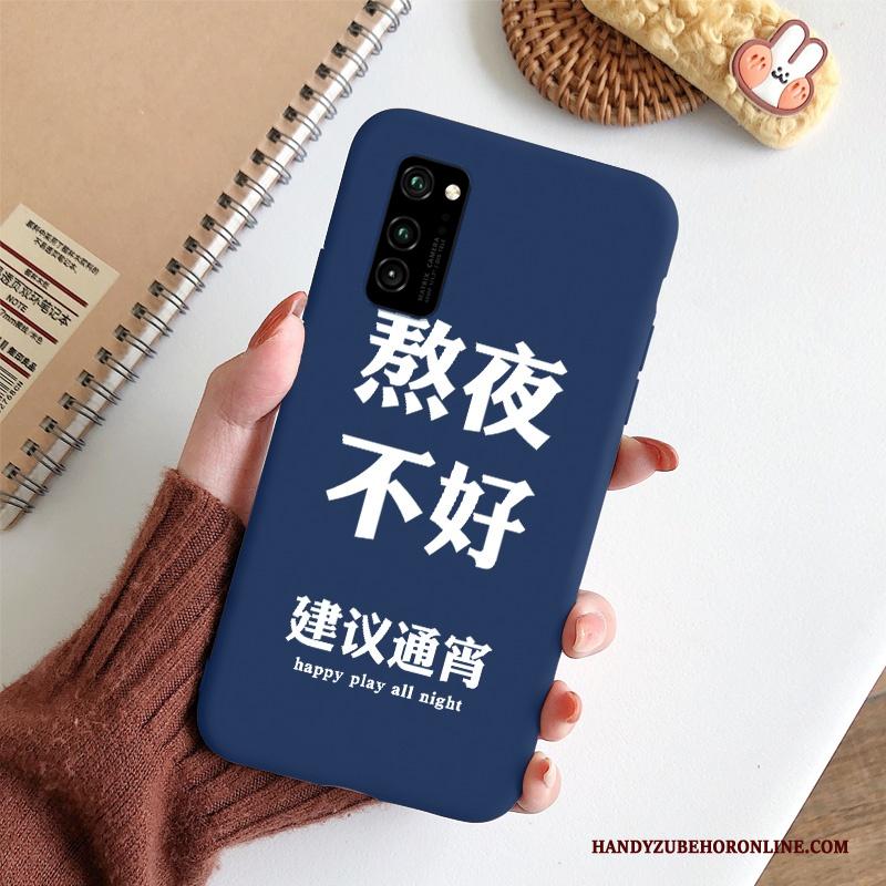 Honor View30 Pro Persoonlijk Blauw Anti-fall Hoesje Telefoon Bescherming Siliconen Scheppend