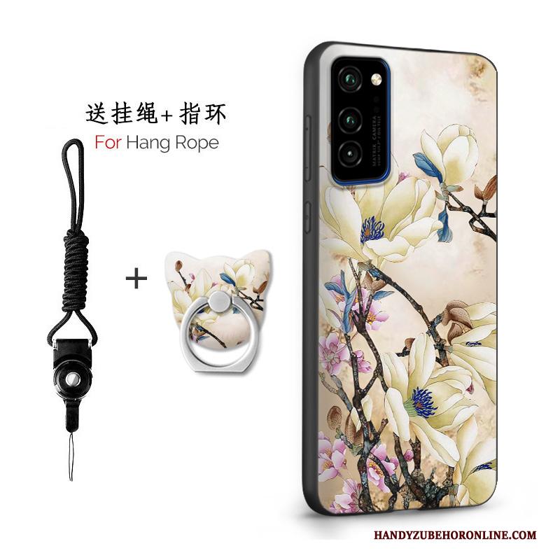 Honor View30 Pro Scheppend Hoes Anti-fall Persoonlijk Hoesje Schrobben Wit