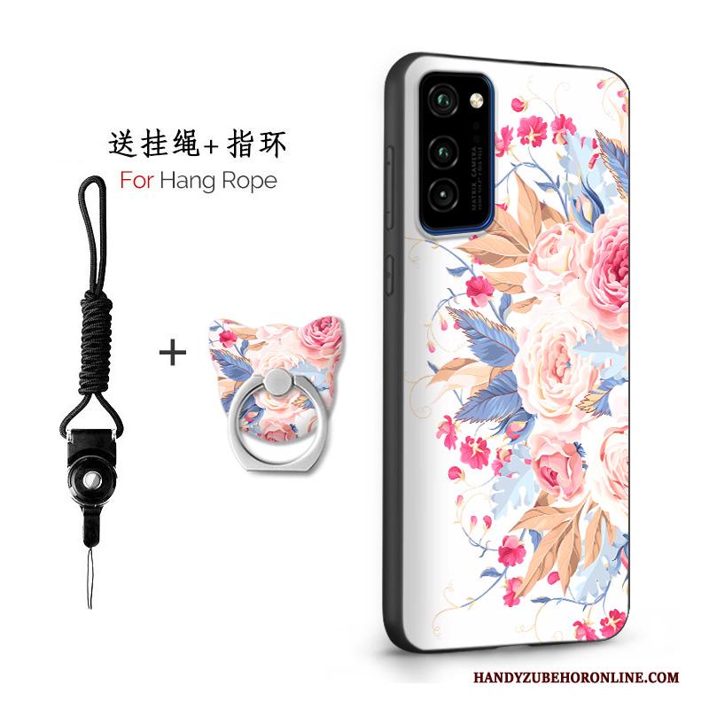 Honor View30 Pro Scheppend Hoes Anti-fall Persoonlijk Hoesje Schrobben Wit