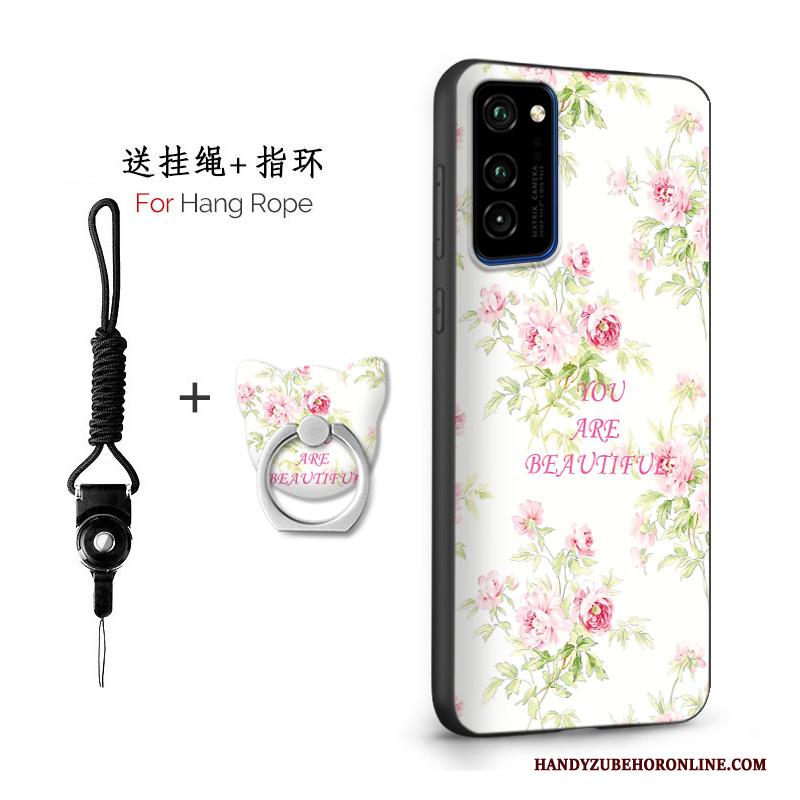 Honor View30 Pro Scheppend Hoes Anti-fall Persoonlijk Hoesje Schrobben Wit