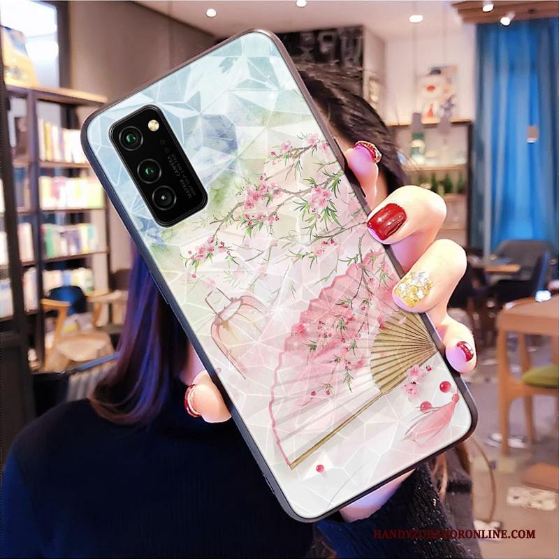 Honor View30 Pro Trendy Merk Patroon Hoesje Telefoon Persoonlijk Chinese Stijl Ruit Anti-fall