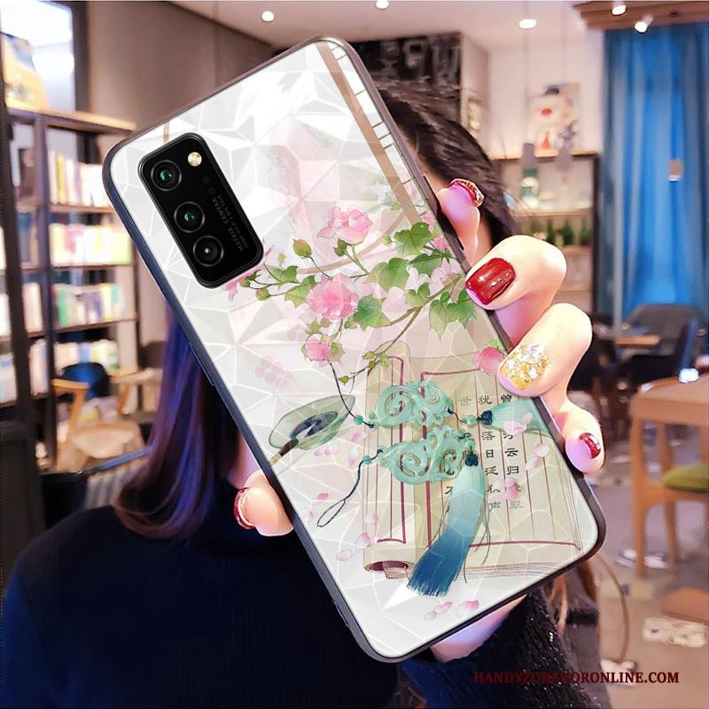 Honor View30 Pro Trendy Merk Patroon Hoesje Telefoon Persoonlijk Chinese Stijl Ruit Anti-fall