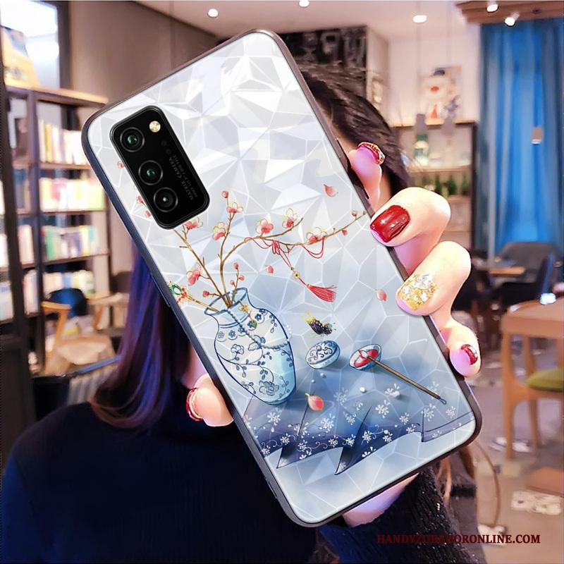 Honor View30 Pro Trendy Merk Patroon Hoesje Telefoon Persoonlijk Chinese Stijl Ruit Anti-fall