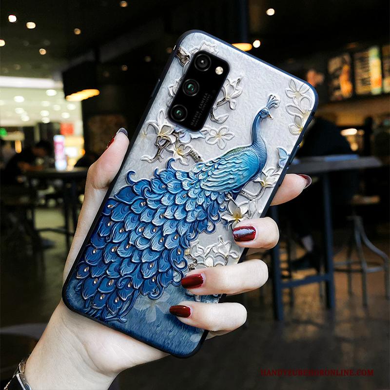 Honor View30 Reliëf All Inclusive Anti-fall Trend Hoesje Telefoon Lovers Chinese Stijl