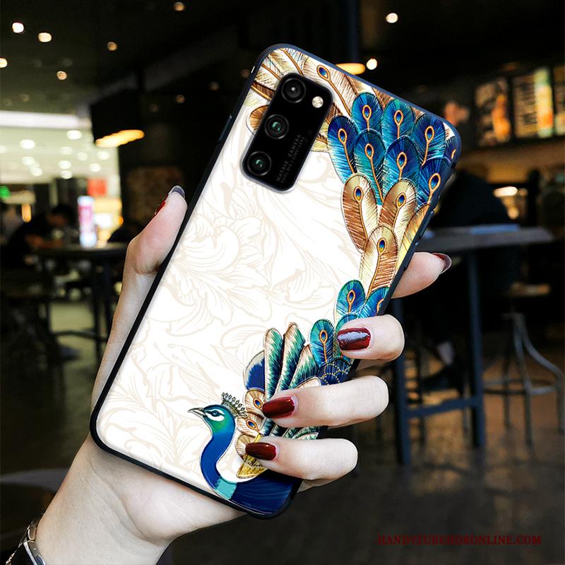 Honor View30 Reliëf All Inclusive Anti-fall Trend Hoesje Telefoon Lovers Chinese Stijl