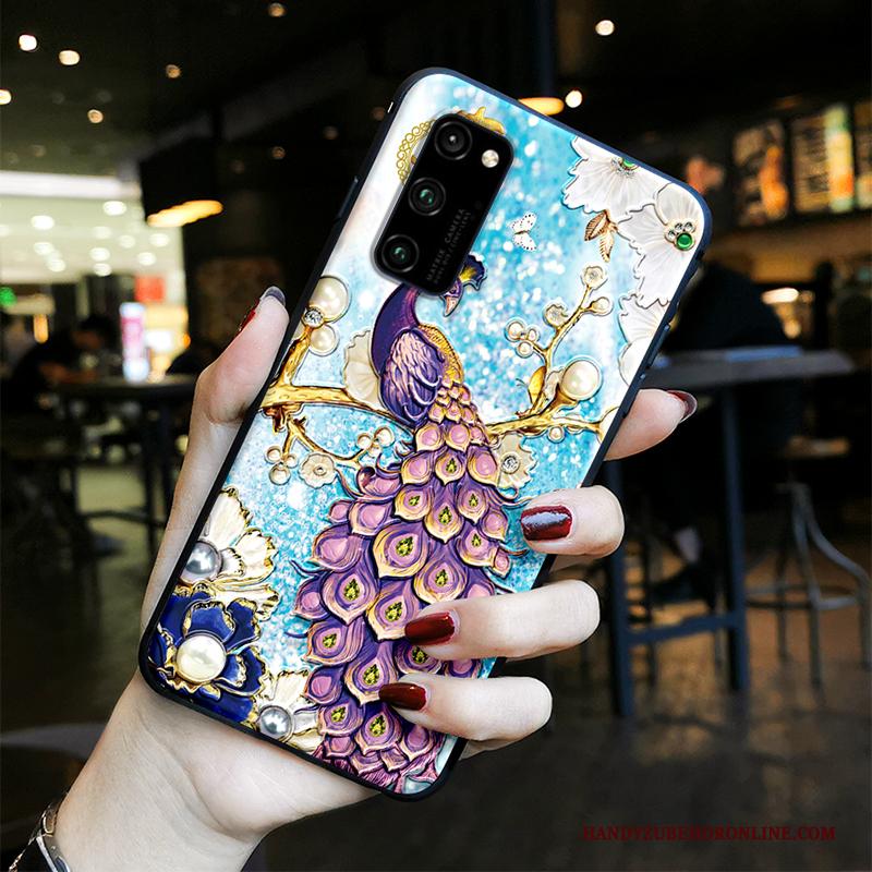 Honor View30 Reliëf All Inclusive Anti-fall Trend Hoesje Telefoon Lovers Chinese Stijl
