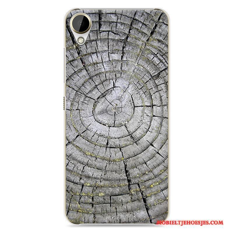 Htc Desire 10 Lifestyle Hoes Blauw Hoesje Telefoon Mobiele Telefoon Eenvoudige Hard Houtnerf