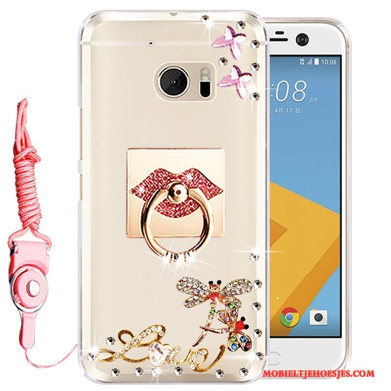 Htc Desire 10 Lifestyle Roze Hoes Met Strass Siliconen Bescherming Hoesje Telefoon Mobiele Telefoon